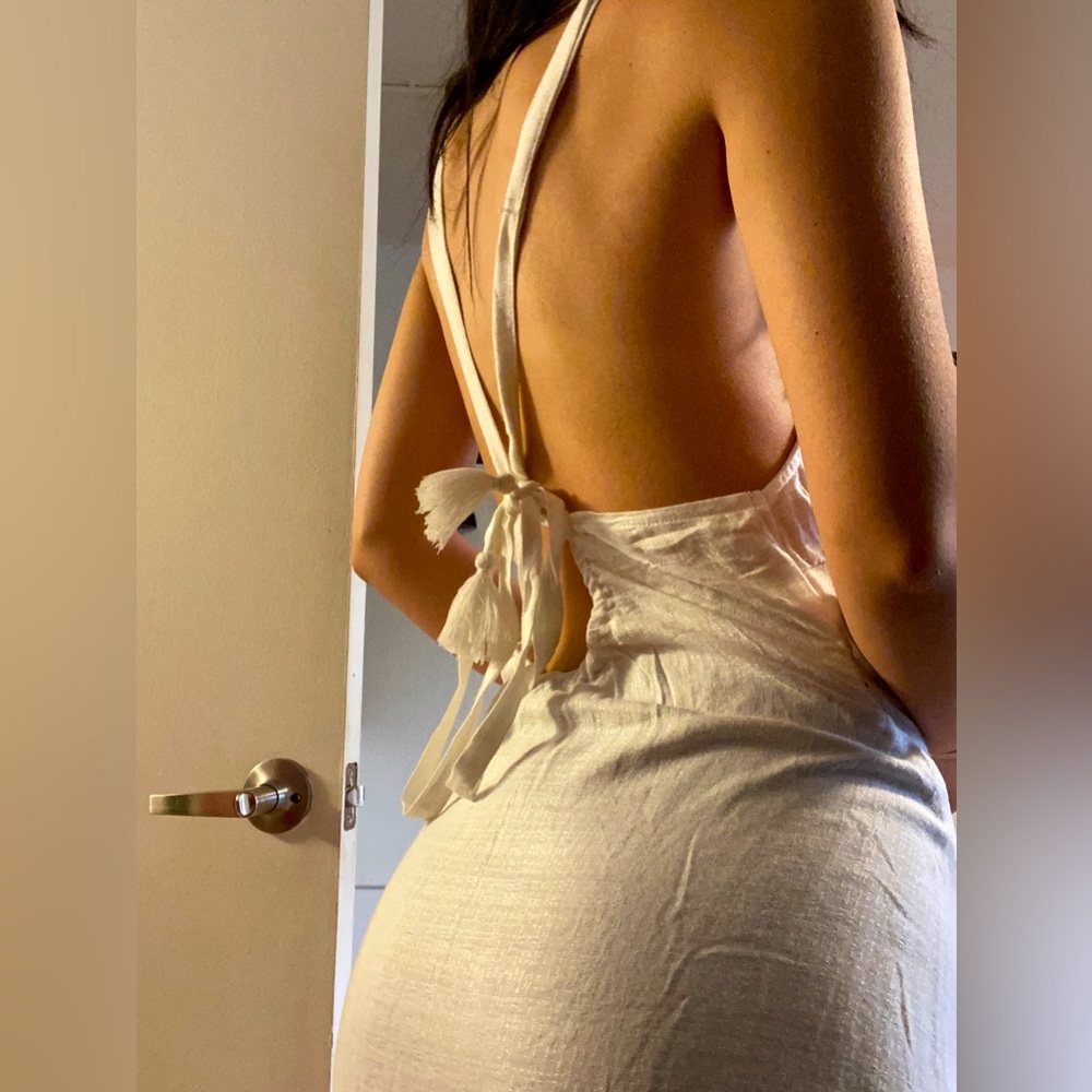 White Element Eden sun dress with back cutout, gives fairy vibes